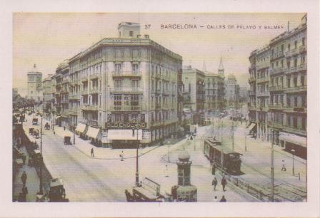 Postal E07664: Las Mas Bellas  Postales del Siglo XIX y XX. Barcelona, Calles de Pelayo y Balmes