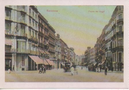 Postal E07662: Las Mas Bellas Postales del Siglo XIX y XX. Barcelona, Puerta del Ángel