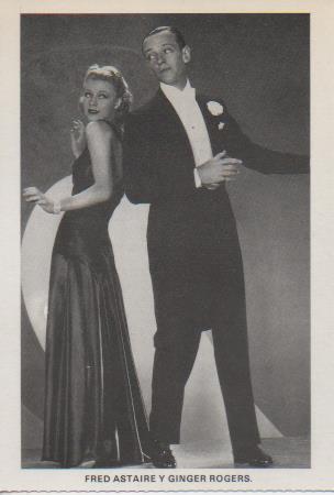 Postal E07686: Las Mas Bellas Postales. Cine de los años 40. Fred Astaire y Ginger Rogers
