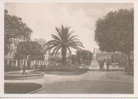 Postal E07627: Habana a Principios del Siglo XX, Jardines del Parque Central