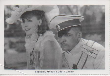 Postal E07868: Las Mas Bellas Postales. Cine de los años 20 y 30. Frederic March y Greta Garbo