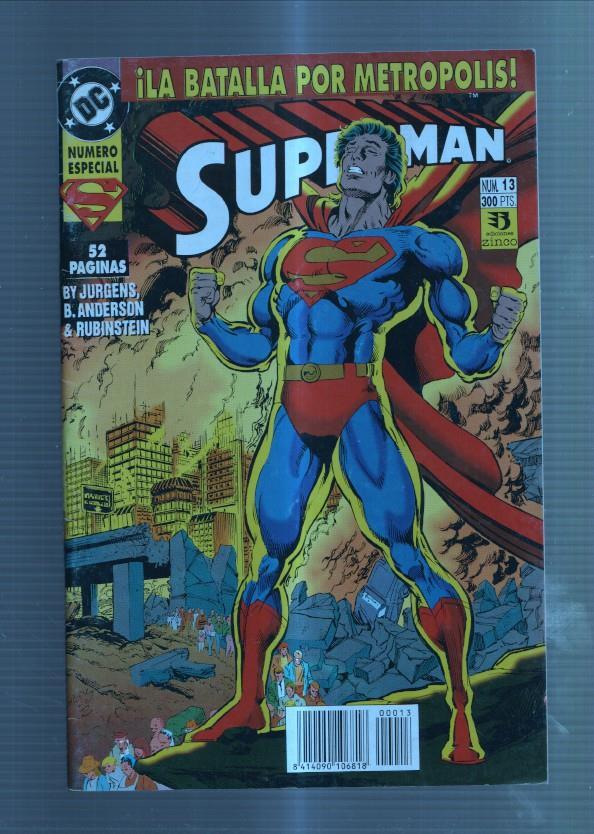 Zinco: Superman volumen 3 numero 13: Metropolis campo de batalla