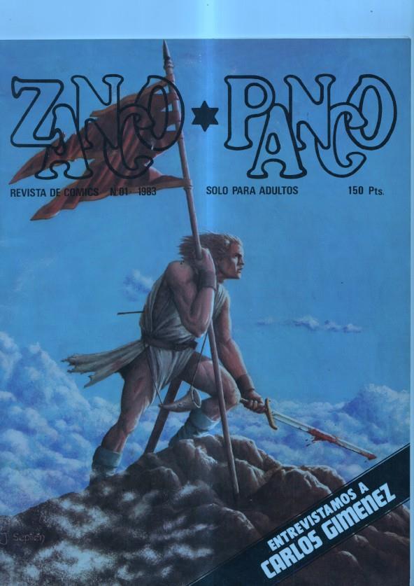 Fanzine: Zanco Panco: historietas + entrevista Carlos Gimenez + articulos  