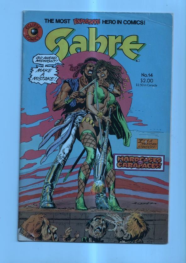 Eclipse Comics SABRE numero 14 (cubierta con algun deterioro)