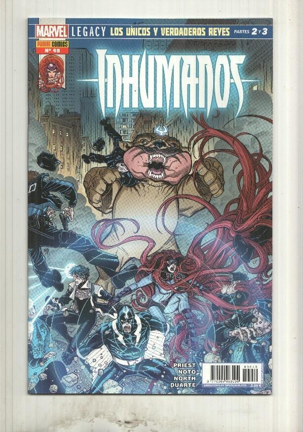 Panini: Inhumanos numero 049  Año 5  los unicos y verdaderos reyes parte 2 y 3 