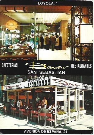POSTAL A5787: Cafeterias Restaurantes Dover de San Sebastian