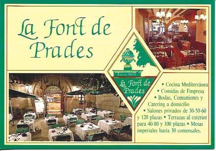 POSTAL A5795: Restaurante La Font de Prades en Barcelona