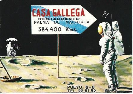 POSTAL A5779: Restaurante Casa Gallega en Palma de Mallorca