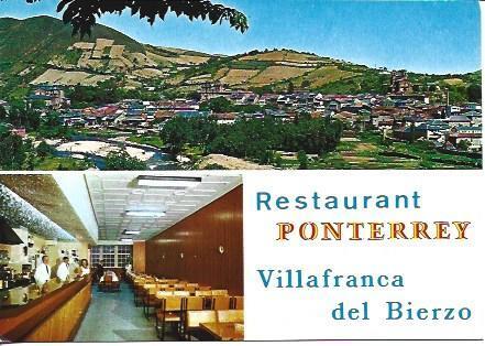 POSTAL A5830: Restaurante Ponterrey en Vilafranca del Bierzo