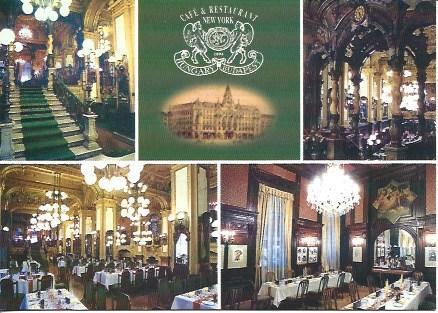 POSTAL A5822: Café Restaurante New York en Budapest