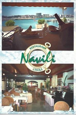 POSTAL A5821: Restaurante Navili en L'Escala