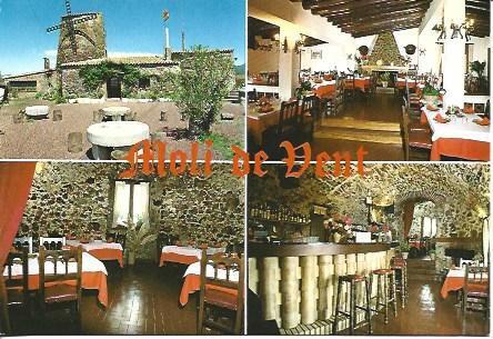 POSTAL A5819: Moli de Vent restaurante en Garriguella, Girona