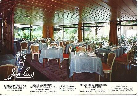 POSTAL A5803: Restaurante Jose Luis de Madrid