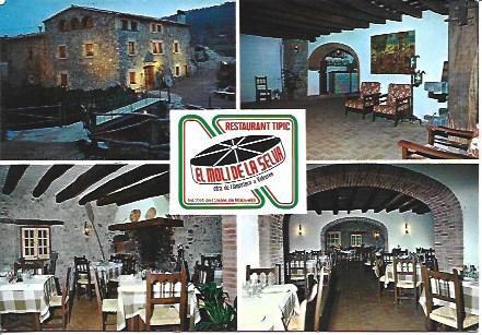 POSTAL A5817: Restaurante El Moli de la Selva en Caldes de Malavella