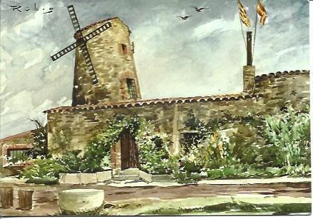 POSTAL A5818: Restaurante Moli de Vent en Garriguella, Girona
