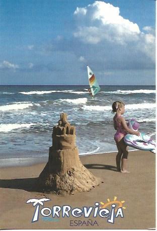 POSTAL A5700: Playa en Torrevieja, Alicante