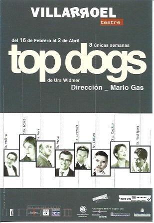 POSTAL A5703: Top Dogs en sala Villarroel de Barcelona