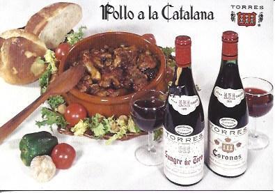 POSTAL A5705: Pollo a la Catalana. Torres
