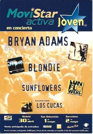 POSTAL A5741: Movistar Activa Joven. Conciertos