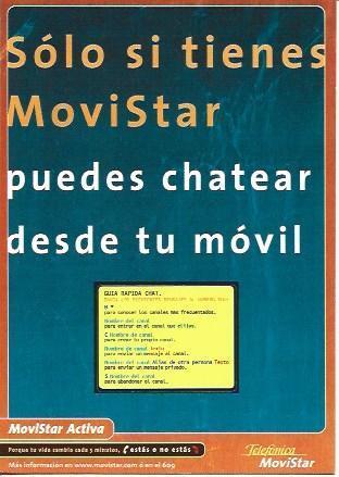 POSTAL A5726: Publicidad de Movistar Chats