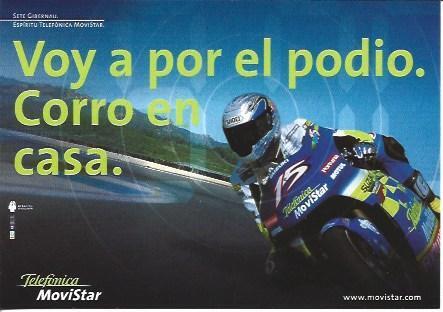 POSTAL A5727: Publicidad de Telefonica Movistar Motociclismo