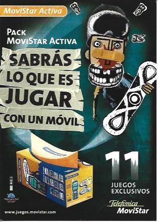 POSTAL A5728: Publicidad de Juegos de Movistar Activa