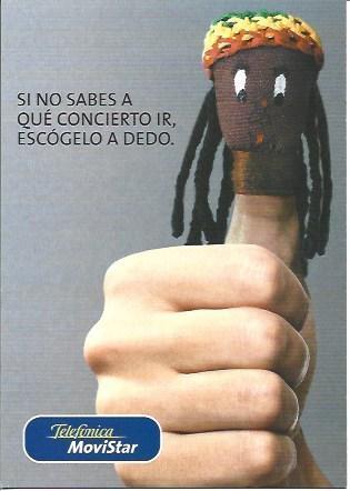 POSTAL A5729: Movistar Musica, publicidad