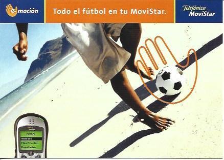 POSTAL A5723: Publicida de Futbol Movistar