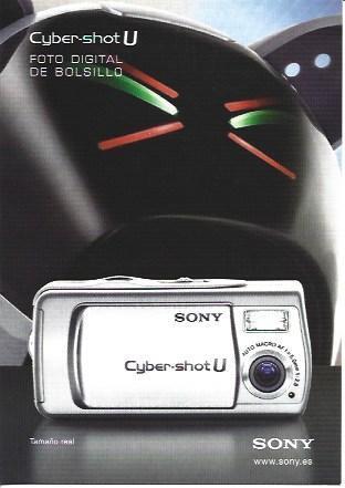 POSTAL A5967: Publicidad de Sony Cyber Shot U