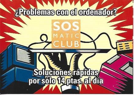POSTAL A5968: Publicidad de Sos Matic Club