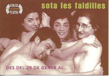 POSTAL A5969: Sota les faldilles al Versus Teatre
