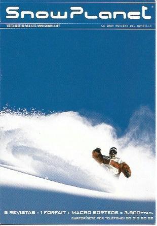 POSTAL A5952: Publicidad de Snowplanet