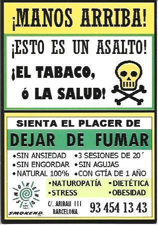 POSTAL A5951: Publicidad de Smokend en Barcelona