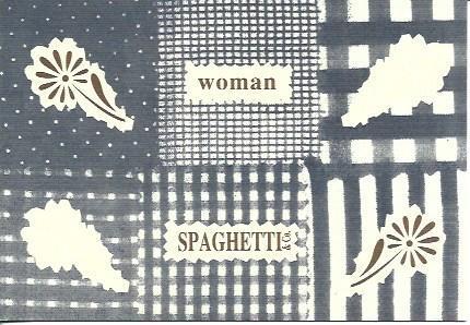 POSTAL A5973: Publicidad de Woman Spaghetti