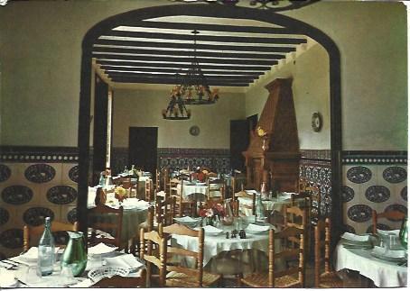POSTAL A5980: Comedor de la Residencia Stella Maris en Arenys de Mar