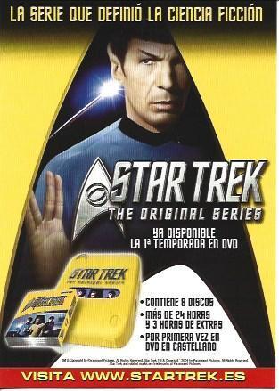 POSTAL A5981: Publicidad de la serie Star Trek