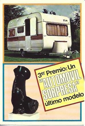 POSTAL A5929: Tercer Premio Automovil Sorpresa