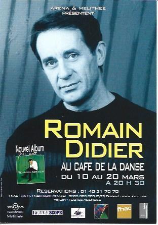 POSTAL A5877: Romain Didier en Café de la Danse