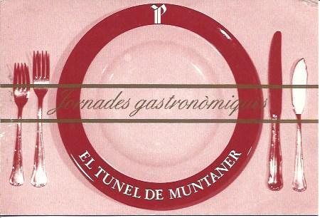 POSTAL A5855: Publicidad restaurante El tunel de Muntaner 