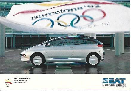 POSTAL A5924: Publicidad Seat Barcelona 92