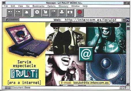 POSTAL A5896: Publicidad de La rulot music SL
