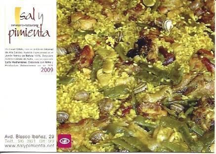 POSTAL A5903: Publicidad Cerveceria Sal y Pimienta de Valencia