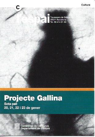 POSTAL A5411: Projecte Gallina a L'Espai de Barcelona