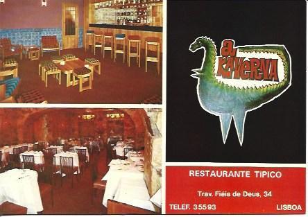 POSTAL A5473: Rstaurante A Kaverna en Lisboa