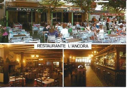 POSTAL A5476: Restaurante L'Ancora en Portbou