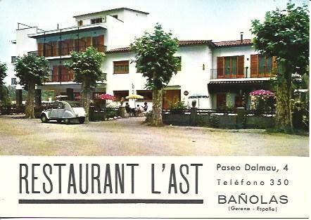 POSTAL A5477: Restaurante L'Ast en Banyoles