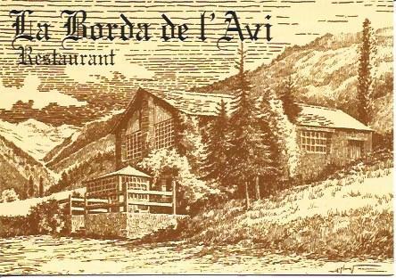 POSTAL A5479: Restaurante La Borda de l'Avi en Andorra