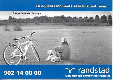 POSTAL A5453: Publicidad de Randstad