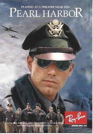 POSTAL A5459: Publicidad de RayBan. Pearl Harbor