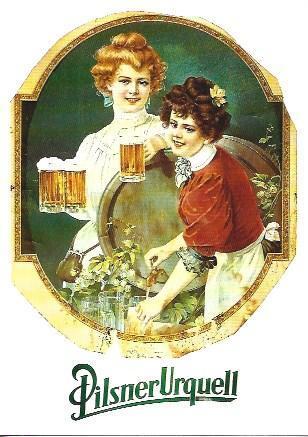 POSTAL A5345: Publicidad de Pilsner Urquell